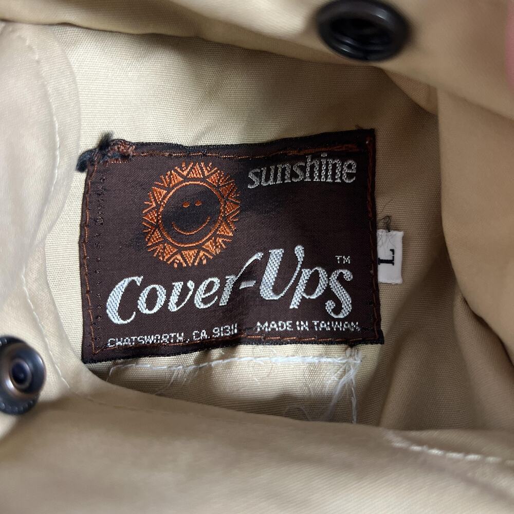 Vintage Sunshine Vest Mens Large Brown Reversible Down Puffer Hiking Outdoor - Picture 3 of 13